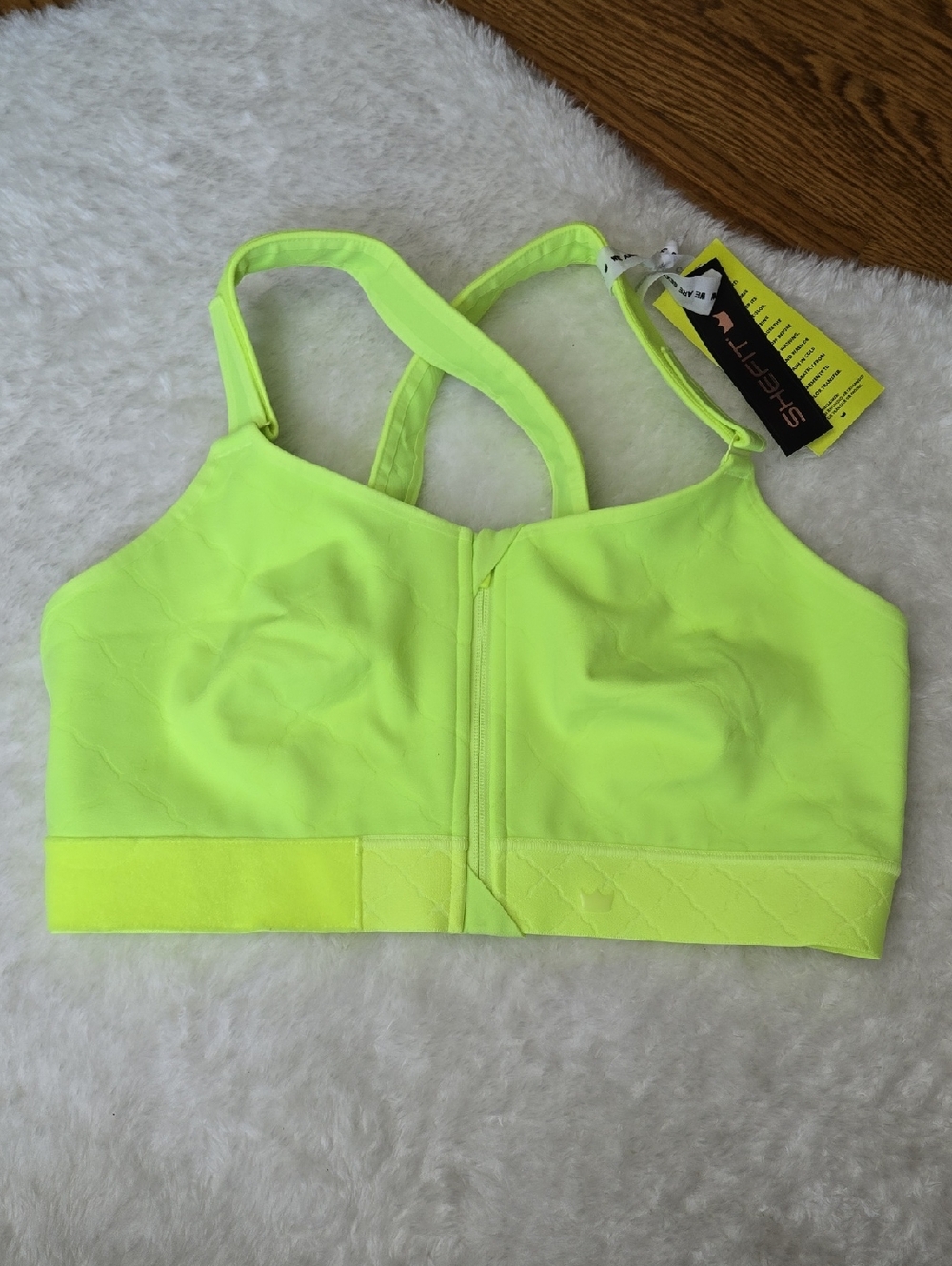 Shefit Neon Green Sports Bra, New With Tags